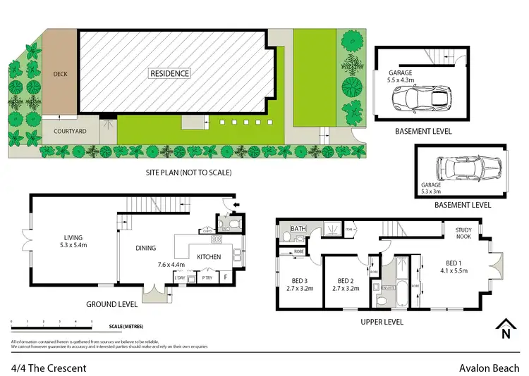 Floorplan of Homely townhouse listing, 4/4-6 The Crescent, Avalon Beach NSW 2107