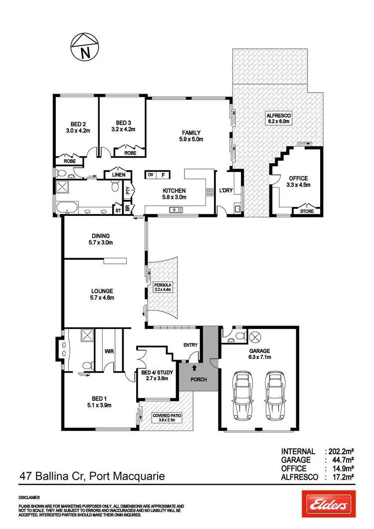 Floorplan of Homely house listing, 47 Ballina Crescent, Port Macquarie NSW 2444
