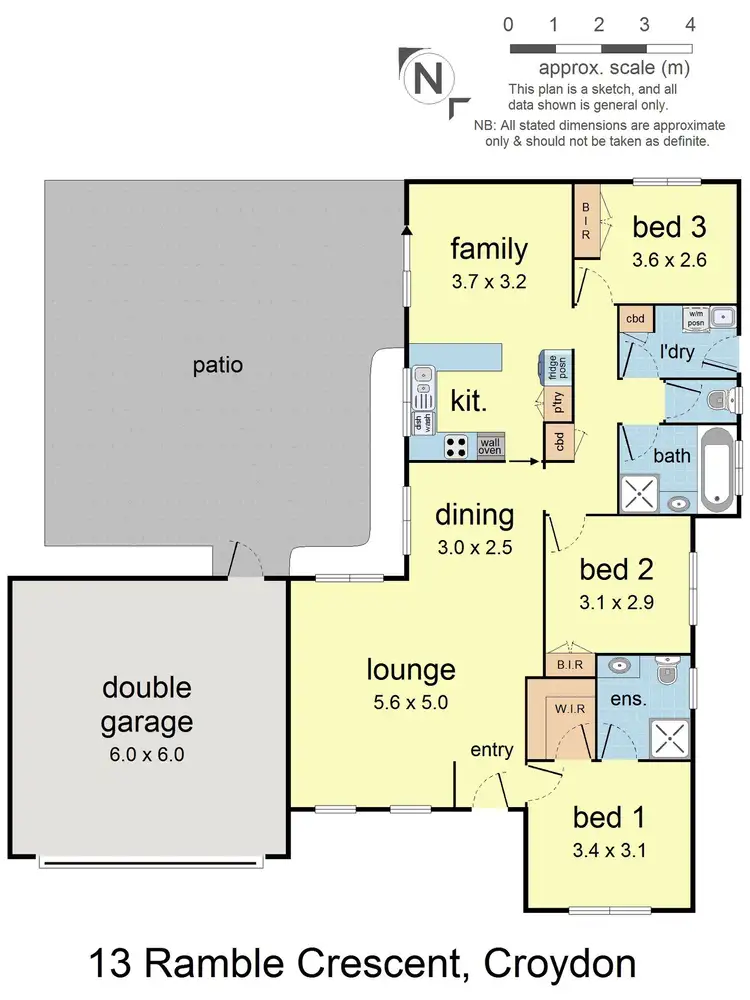 Floorplan of Homely house listing, 13 Ramble Crescent, Croydon VIC 3136