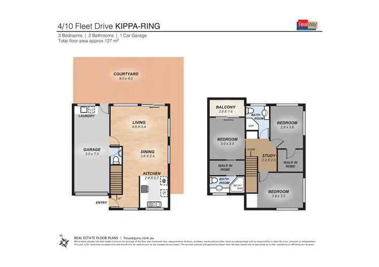 Floorplan of Homely townhouse listing, 4/10 Fleet Drive, Kippa-ring QLD 4021