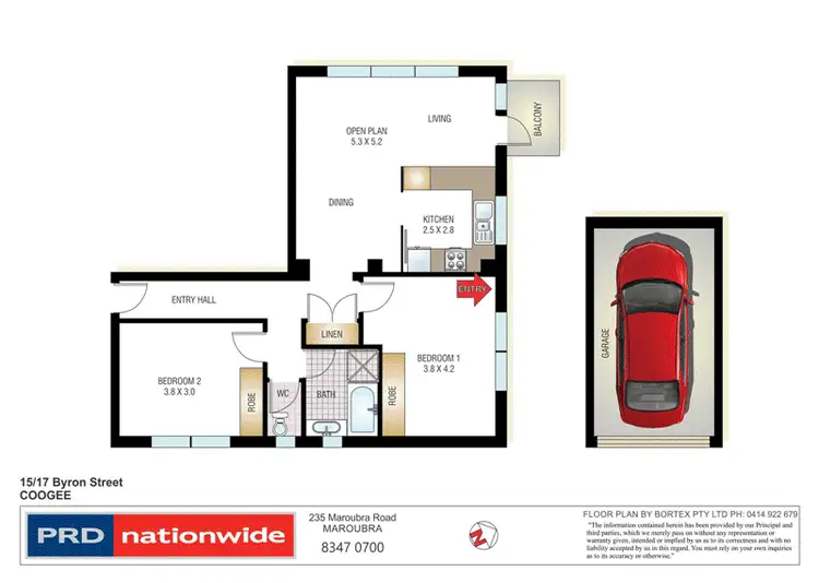 Floorplan of Homely unit listing, 15/17 Byron Street, Coogee NSW 2034