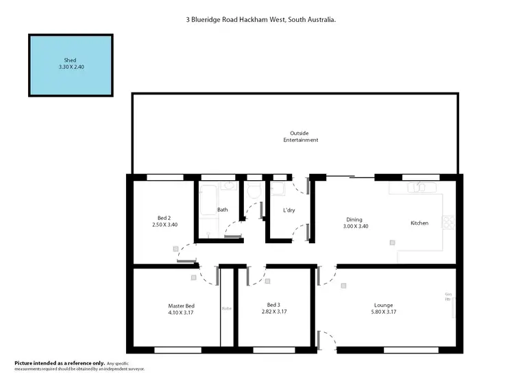 Floorplan of Homely house listing, 3 Blueridge Road, Hackham West SA 5163