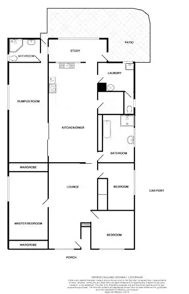 Floorplan of Homely house listing, 109 New England Hwy, Lochinvar NSW 2321