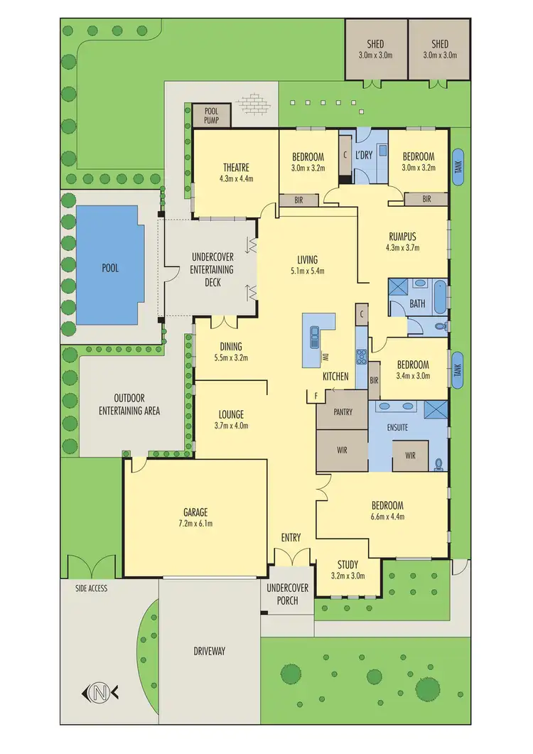 Floorplan of Homely house listing, 6 Forest Place, Tarneit VIC 3029