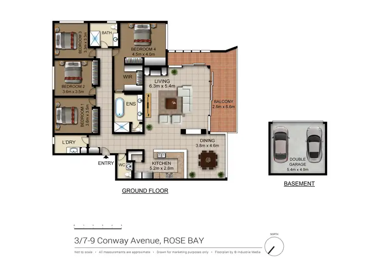 Floorplan of Homely unit listing, 3/7-9 Conway Avenue, Rose Bay NSW 2029