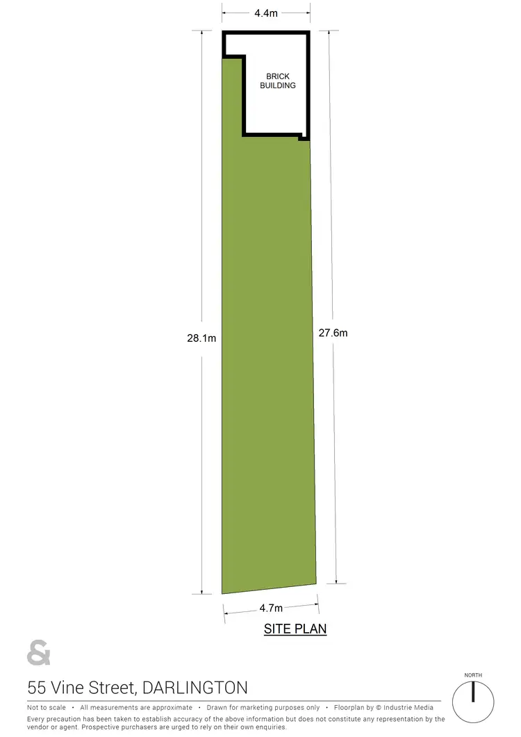 Floorplan of Homely land listing, 55 Vine Street, Darlington NSW 2008