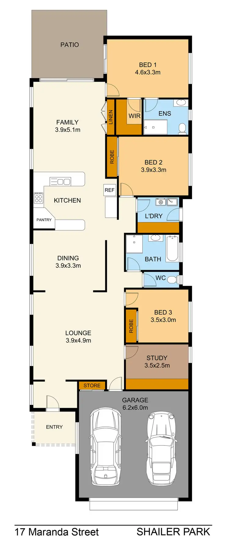 Floorplan of Homely house listing, 17 Maranda Street, Shailer Park QLD 4128