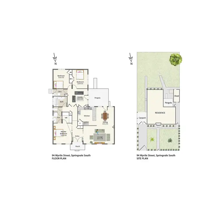 Floorplan of Homely house listing, 94 Myrtle Street, Springvale South VIC 3172