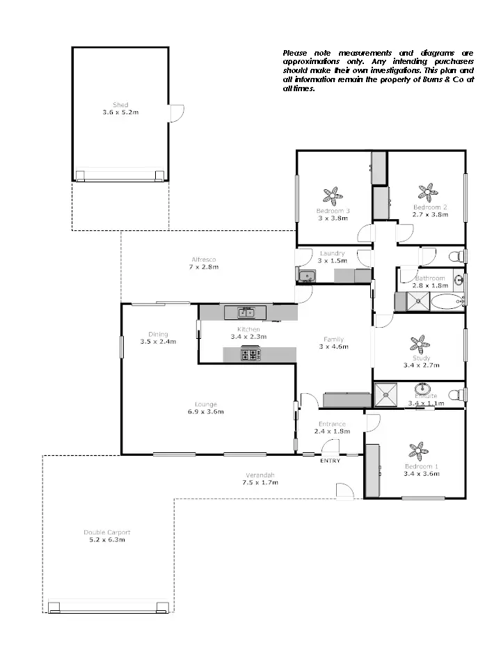 Floorplan of Homely house listing, 15 Acacia Drive, Mildura VIC 3500