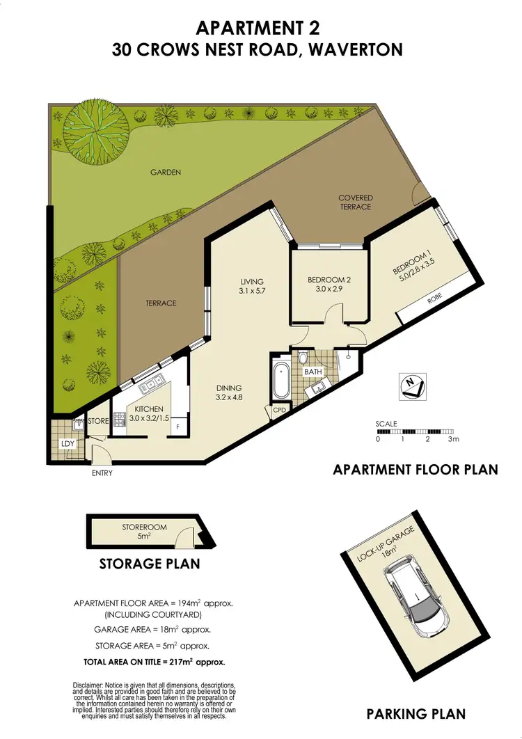 Floorplan of Homely unit listing, 2/30 Crows Nest Road, Waverton NSW 2060