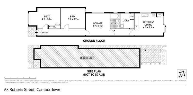 Floorplan of Homely house listing, 68 Roberts Street, Camperdown NSW 2050
