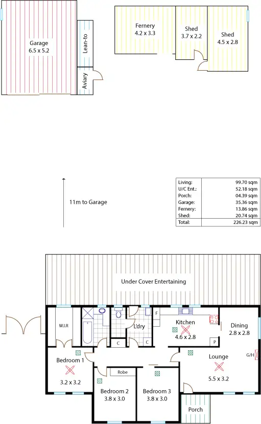 Floorplan of Homely house listing, 6 Goodall Crescent, Salisbury SA 5108