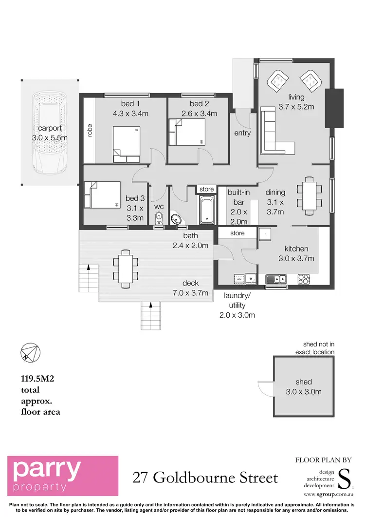 Floorplan of Homely house listing, 27 Goulburn Street, St Leonards TAS 7250