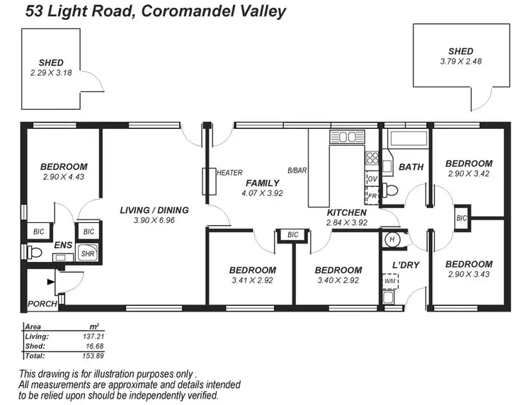 Floorplan of Homely house listing, 53 Light Road, Coromandel Valley SA 5051