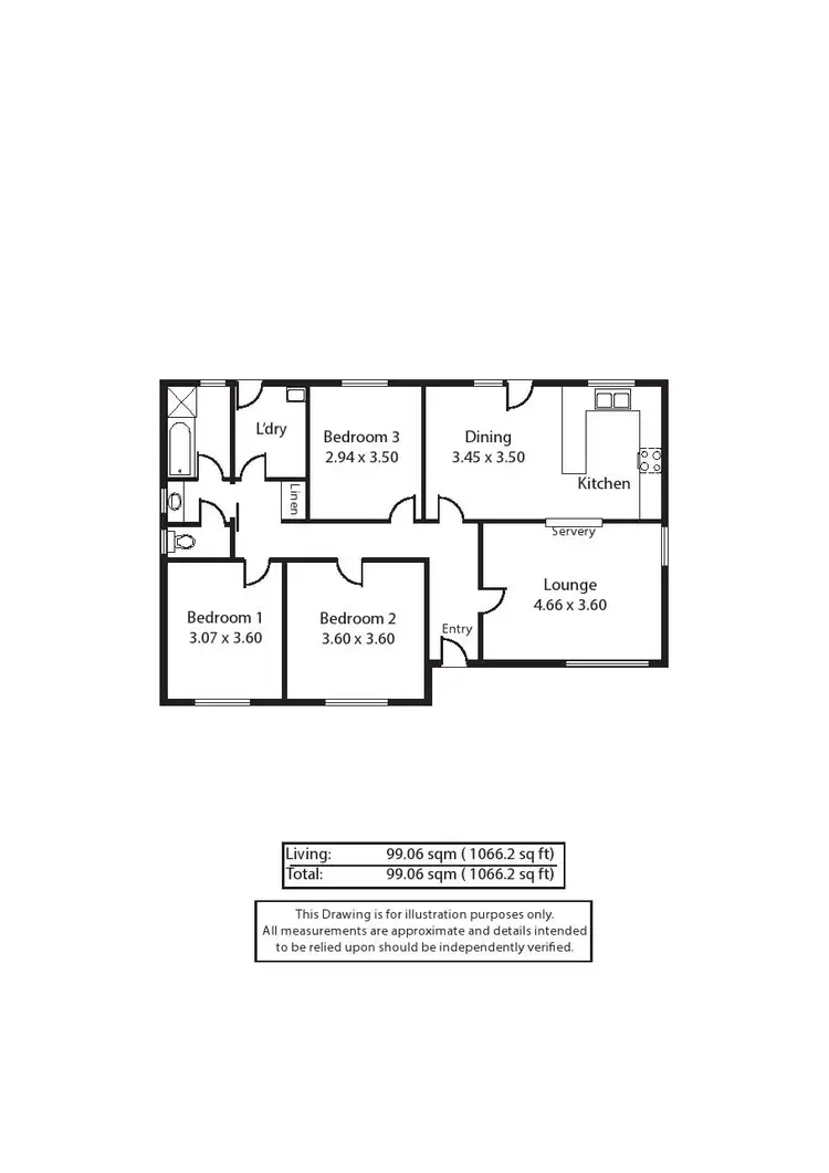 Floorplan of Homely house listing, 12 Elizabeth Street, Mannum SA 5238
