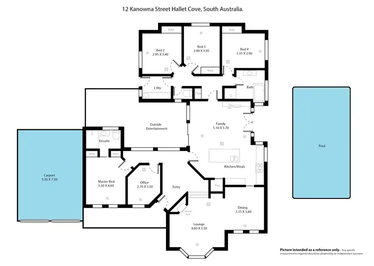 Floorplan of Homely house listing, 12 Kanowna Street, Hallett Cove SA 5158