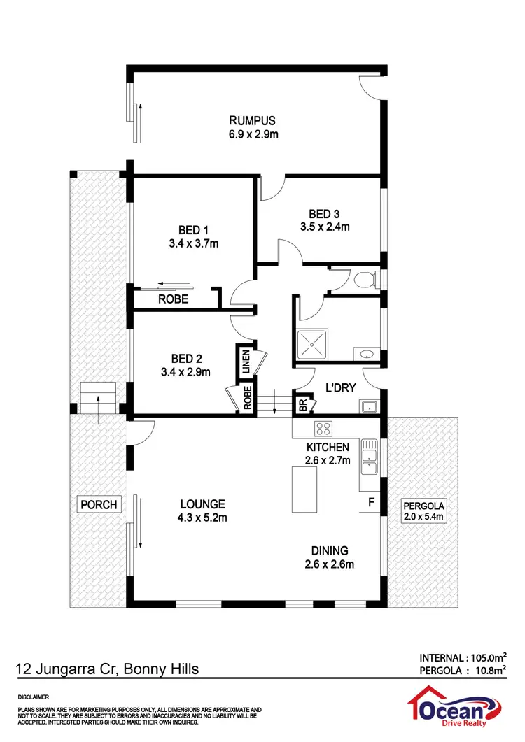 Floorplan of Homely house listing, 12 Jungarra Crescent, Bonny Hills NSW 2445