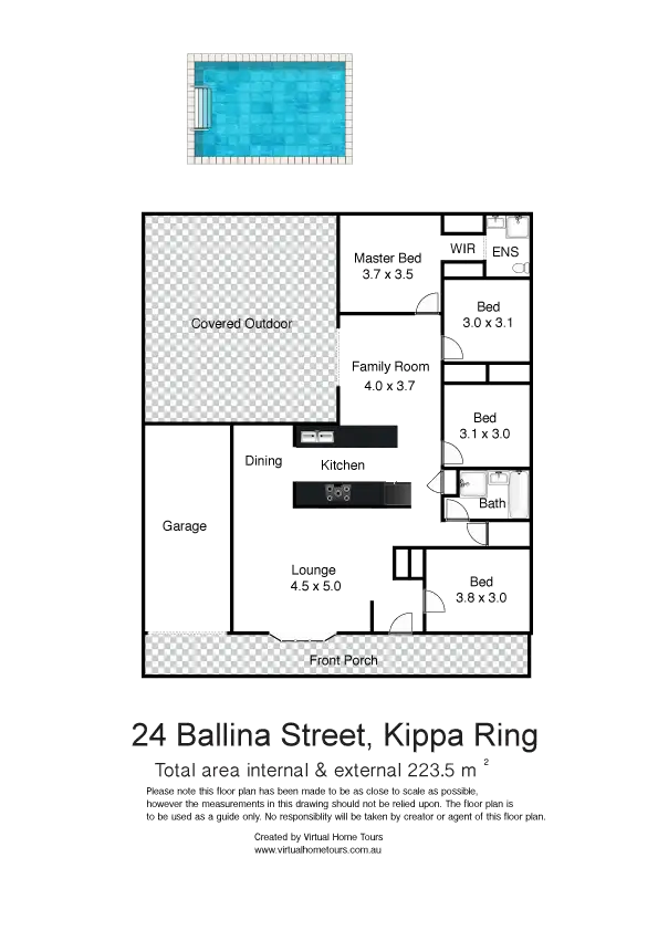 Floorplan of Homely house listing, 24 Ballina Street, Kippa-ring QLD 4021