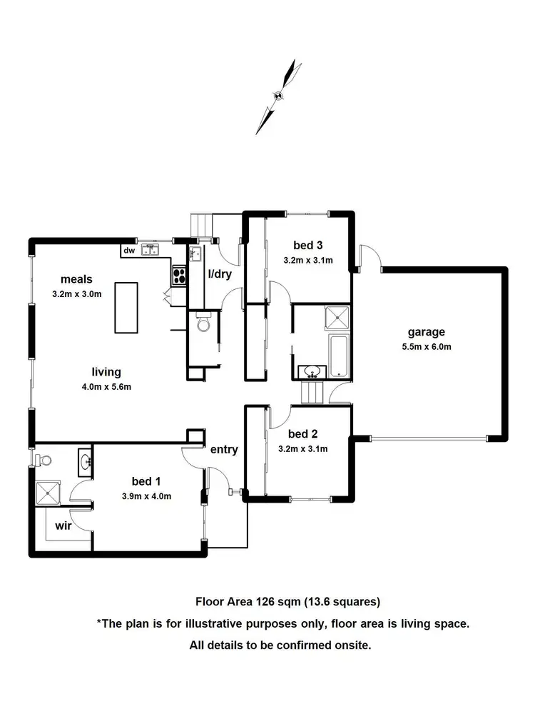 Floorplan of Homely unit listing, 3/386 Maroondah Highway, Healesville VIC 3777