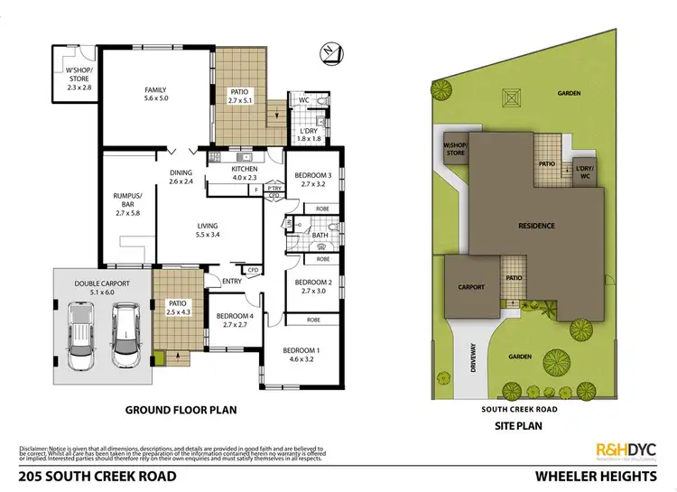 Floorplan of Homely house listing, 205 South Creek Road, Wheeler Heights NSW 2097