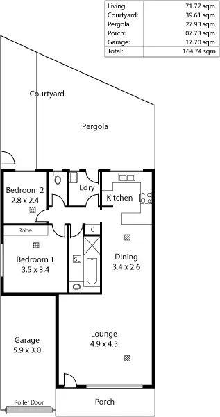 Floorplan of Homely house listing, 4/718 Lower North East Road, Paradise SA 5075