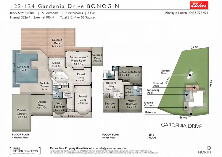 Floorplan of Homely house listing, 122-124 Gardenia Drive, Bonogin QLD 4213
