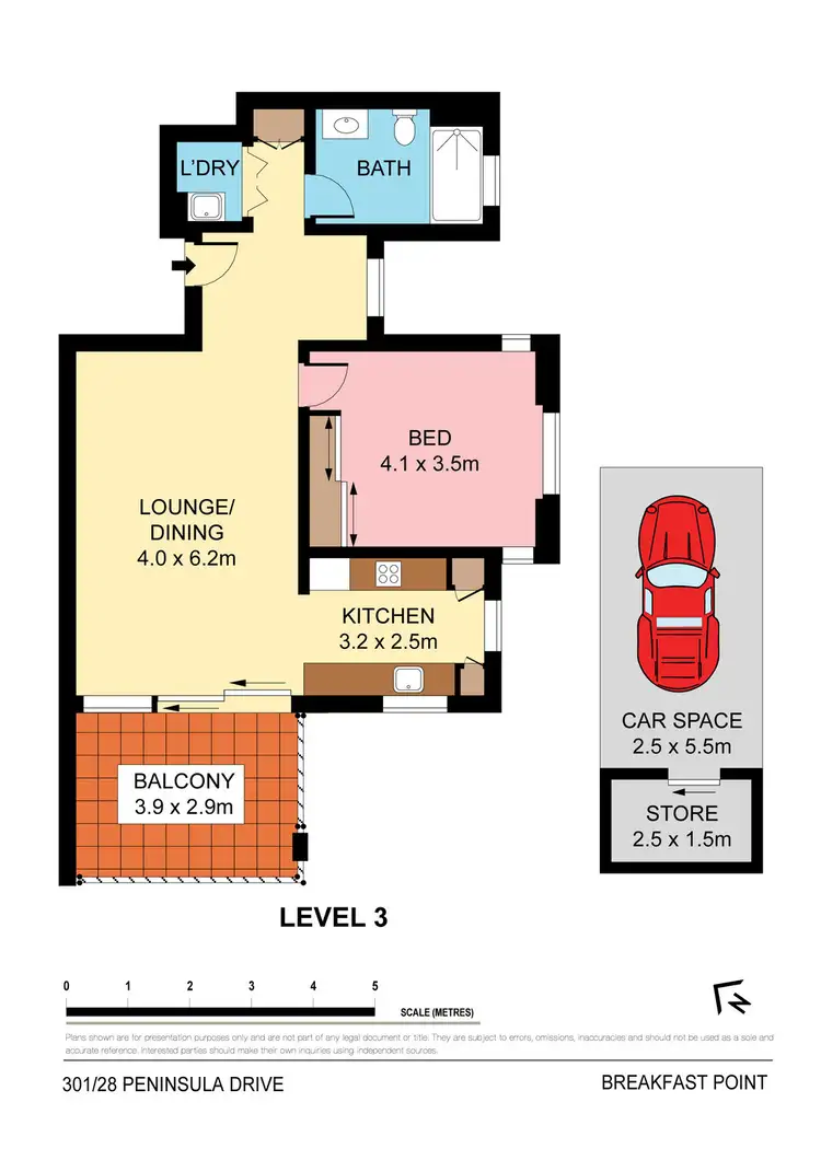 Floorplan of Homely apartment listing, 301/28 Peninsula Drive, Breakfast Point NSW 2137