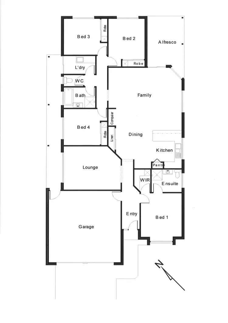 Floorplan of Homely house listing, 18 Kestrel Drive, Highfields QLD 4352