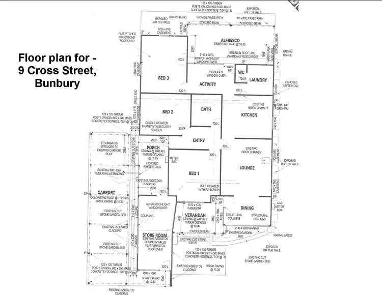 Floorplan of Homely house listing, 9 Cross Street, Bunbury WA 6230