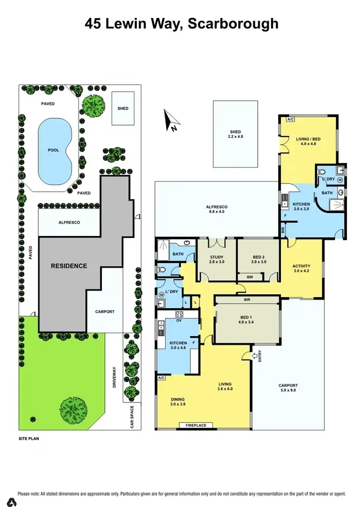 Floorplan of Homely house listing, 45 Lewin Way, Scarborough WA 6019