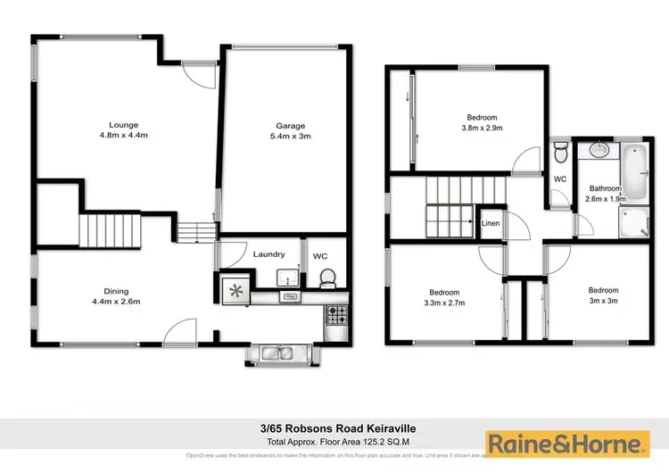 Floorplan of Homely townhouse listing, 3/65 Robsons Road, Keiraville NSW 2500