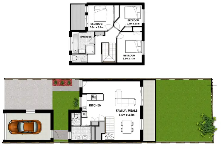 Floorplan of Homely townhouse listing, 3/11 Jimbour Close, Forest Lake QLD 4078