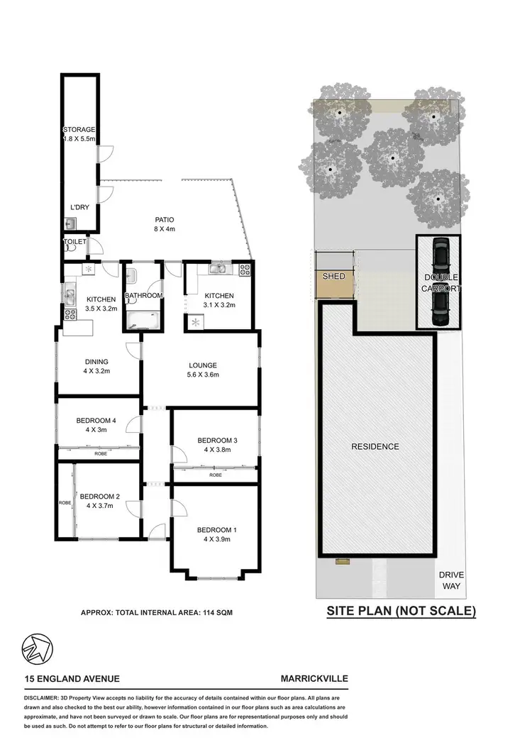 Floorplan of Homely house listing, 15 England Avenue, Marrickville NSW 2204