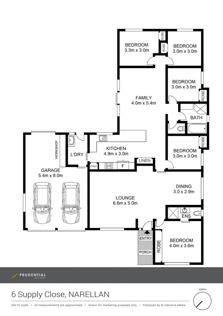 Floorplan of Homely house listing, 6 Supply Close, Narellan NSW 2567