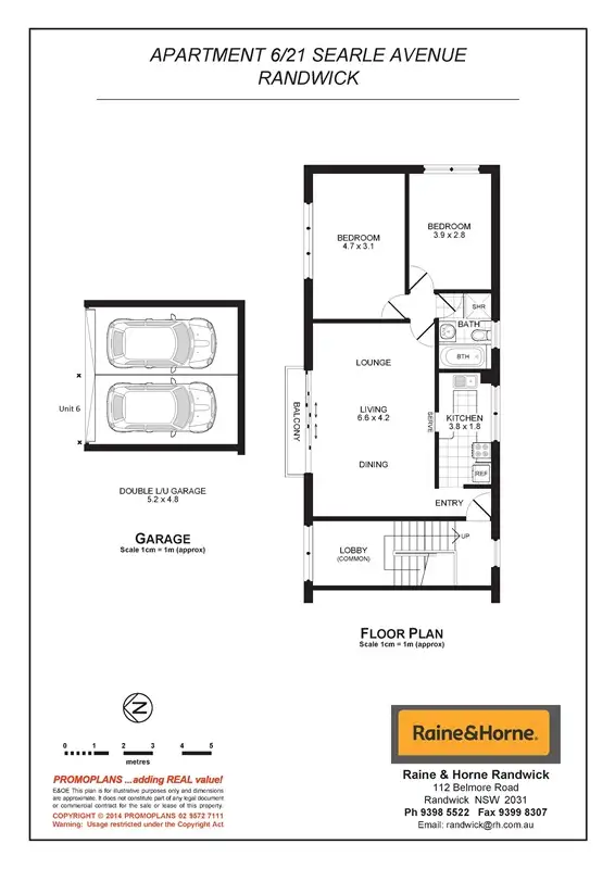 Floorplan of Homely apartment listing, 6/21 Searle Avenue, Randwick NSW 2031
