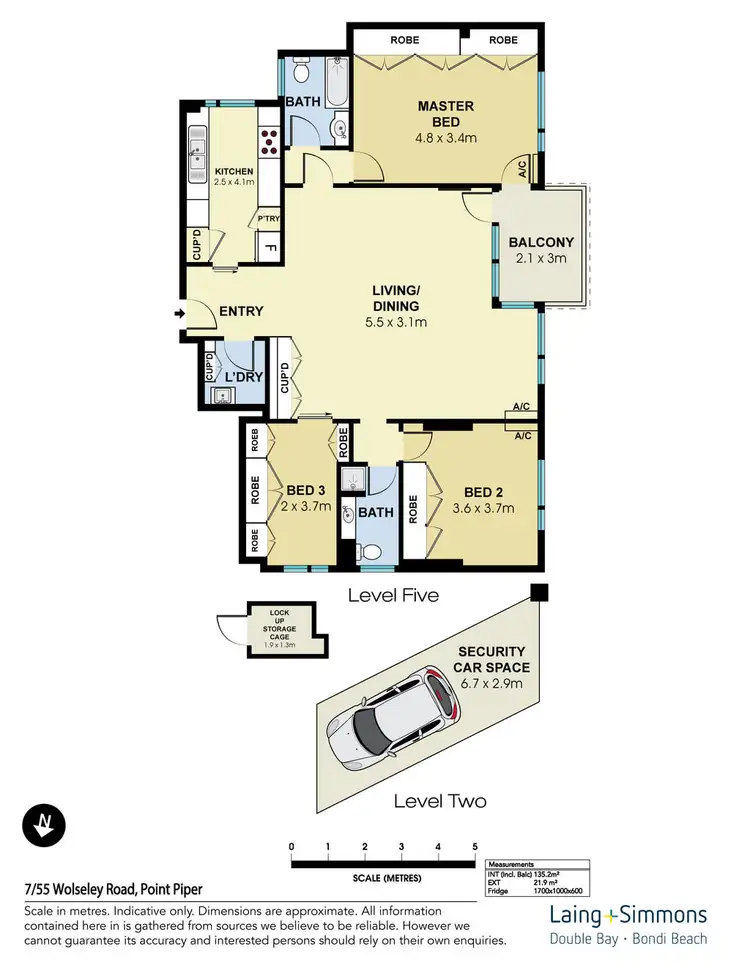 Floorplan of Homely apartment listing, 7/55 Wolseley Road, Point Piper NSW 2027