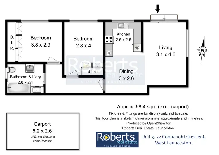 Floorplan of Homely house listing, 3/22 Connaught Cres, West Launceston TAS 7250