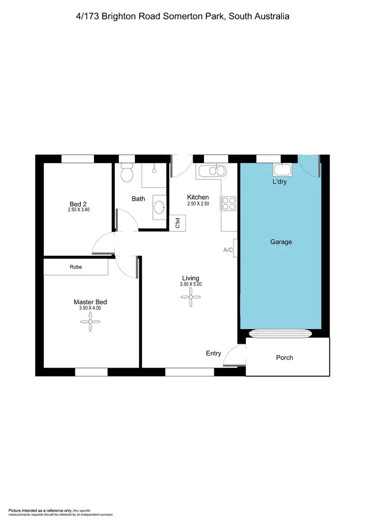 Floorplan of Homely unit listing, 4/173 Brighton Road, Somerton Park SA 5044