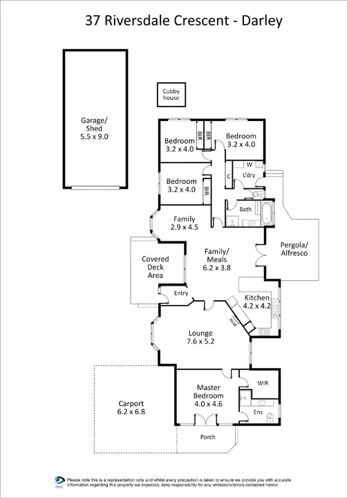 Floorplan of Homely house listing, 37 Riversdale Crescent, Darley VIC 3340
