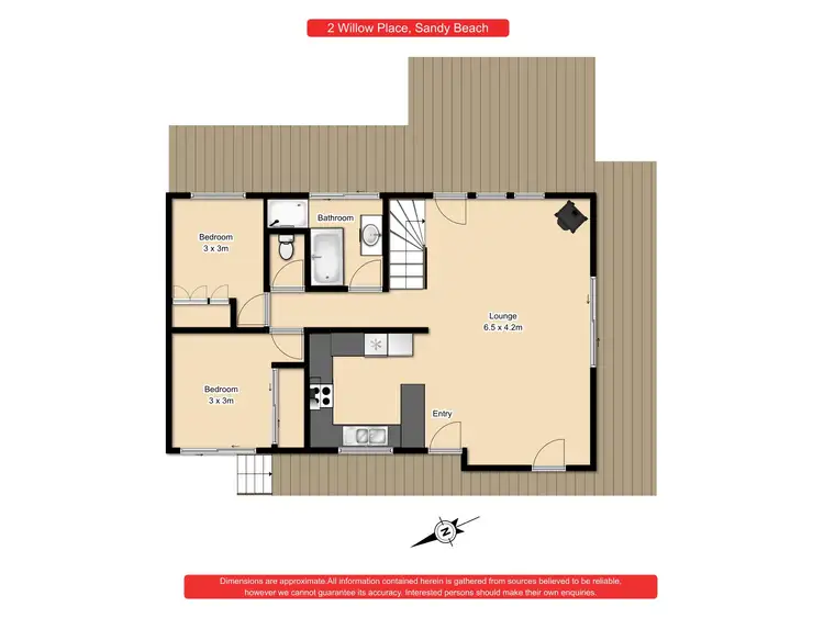 Floorplan of Homely house listing, 2 Willow Place, Sandy Beach NSW 2456