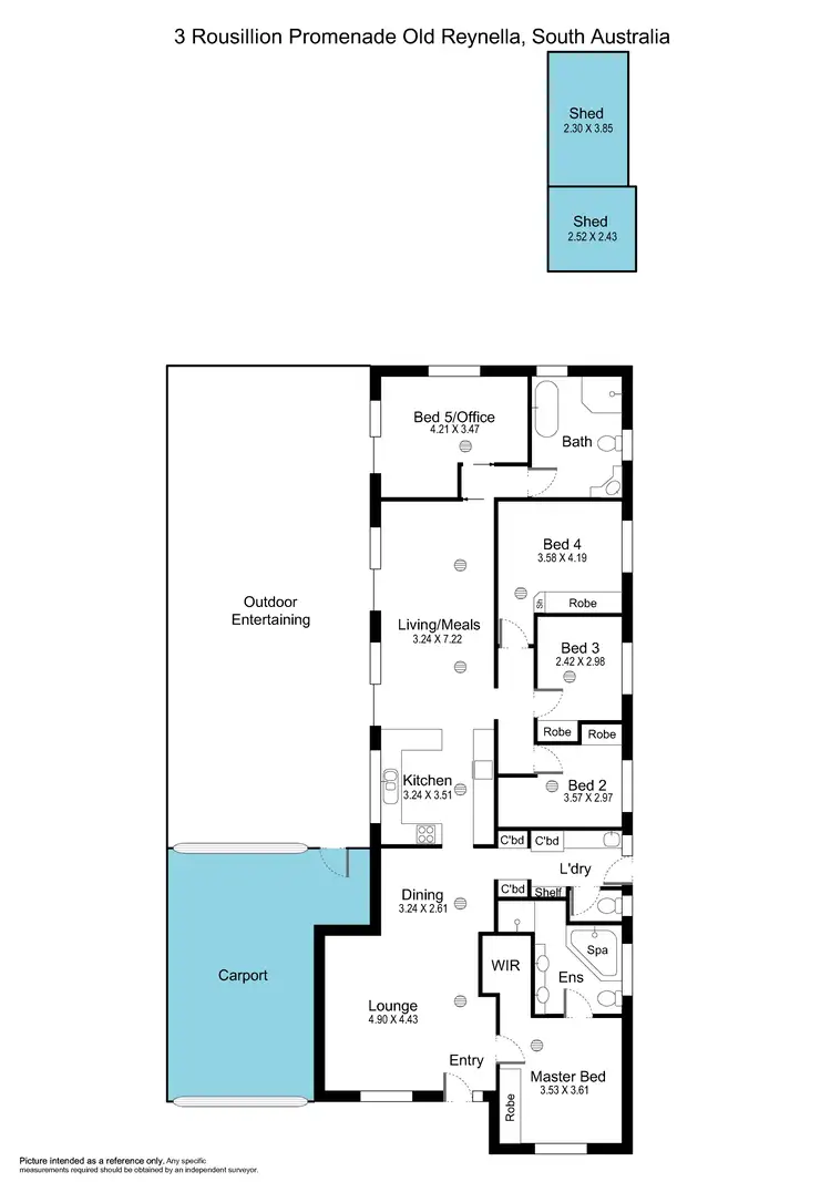 Floorplan of Homely house listing, 3 Rousillion Promenade, Old Reynella SA 5161