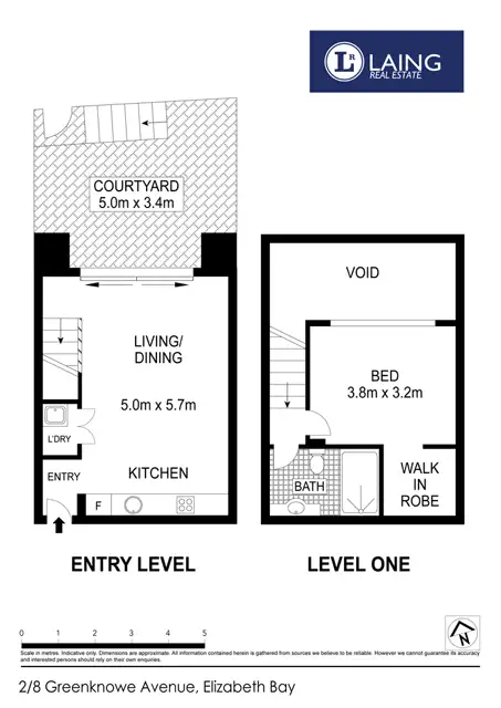 Floorplan of Homely apartment listing, 2/8 Greenknowe Avenue, Elizabeth Bay NSW 2011