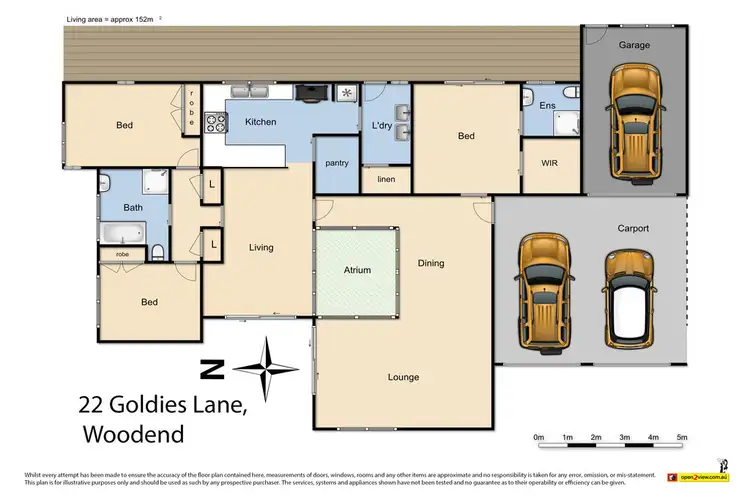 Floorplan of Homely house listing, 22 Goldies Lane, Woodend VIC 3442