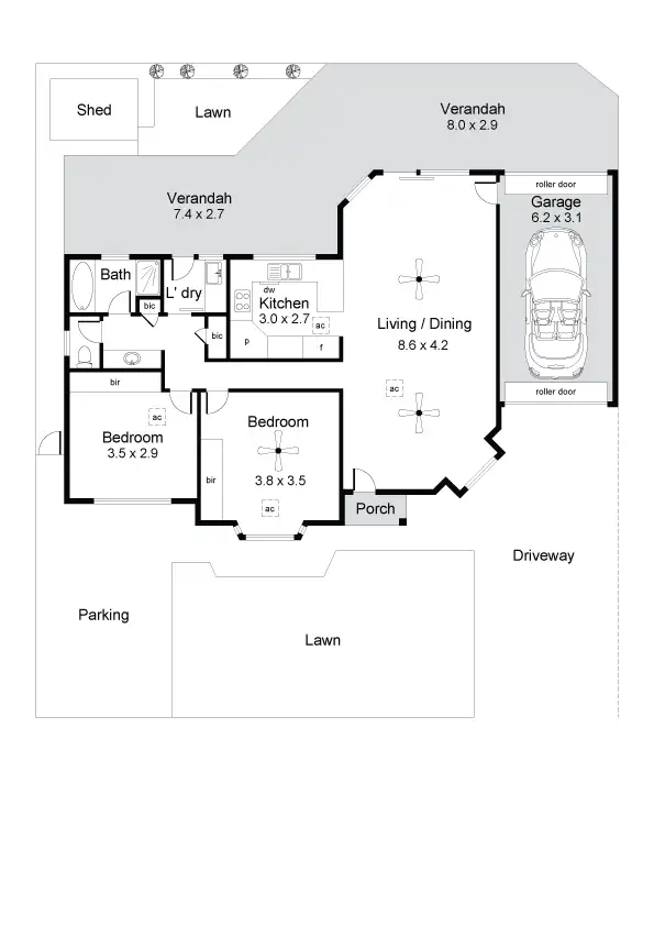 Floorplan of Homely house listing, 50 Wallala Avenue, Park Holme SA 5043
