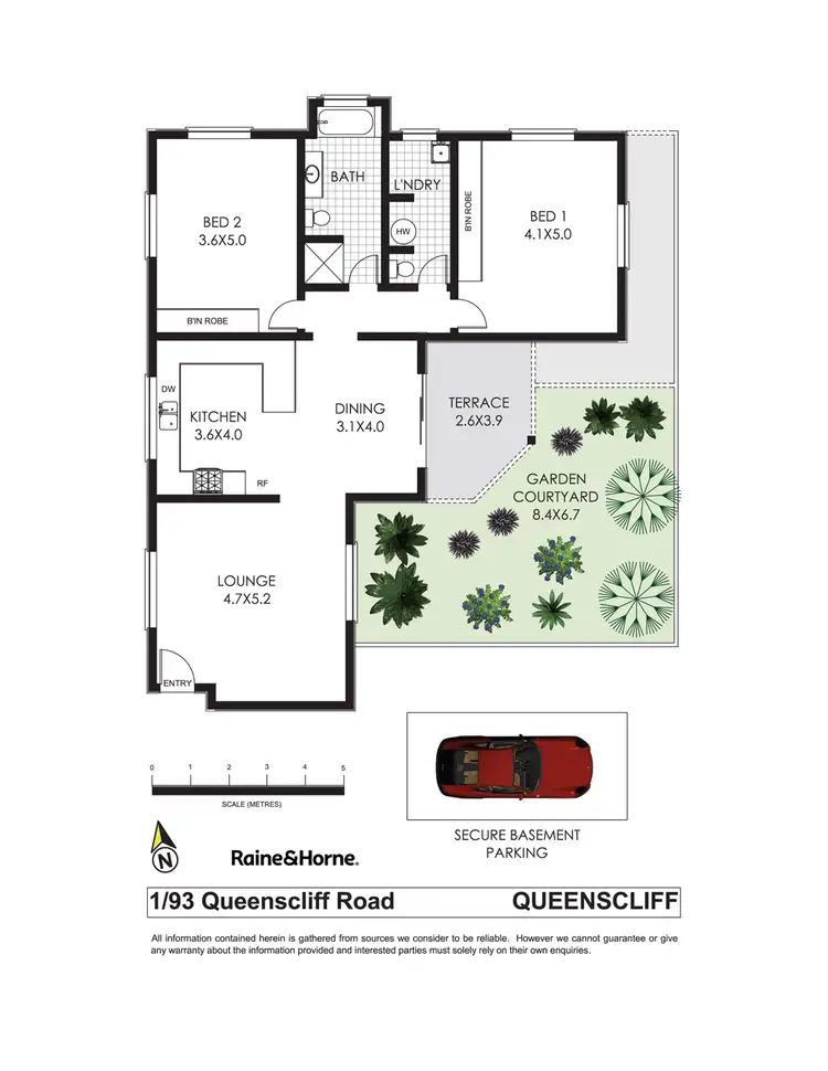 Floorplan of Homely apartment listing, 1/93 Queenscliff Road, Queenscliff NSW 2096