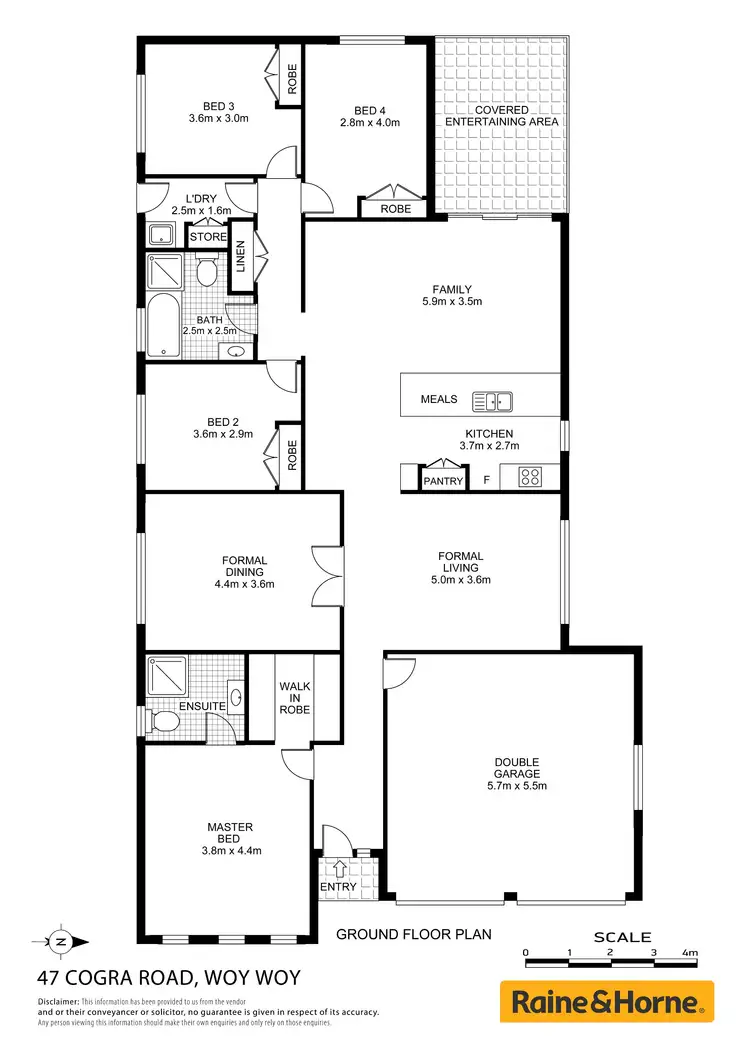 Floorplan of Homely house listing, 47 Cogra Road, Woy Woy NSW 2256