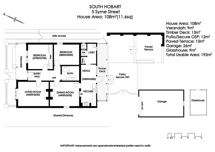 Floorplan of Homely house listing, 5 Syme Street, South Hobart TAS 7004