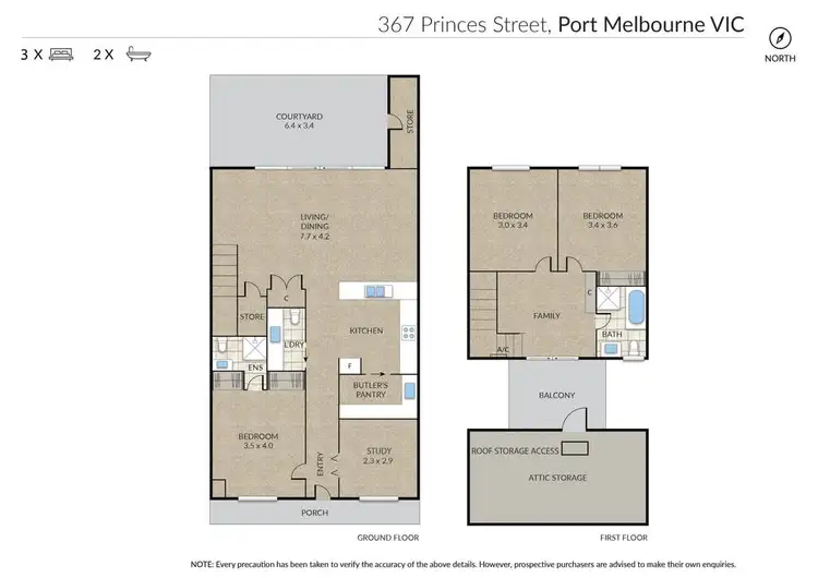 Floorplan of Homely house listing, 367 Princes Street, Port Melbourne VIC 3207