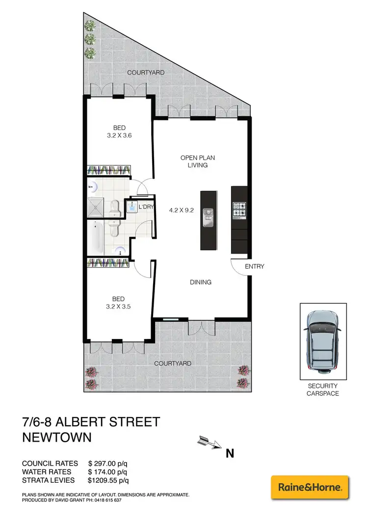Floorplan of Homely apartment listing, 7/6-8 Albert Street, Newtown NSW 2042