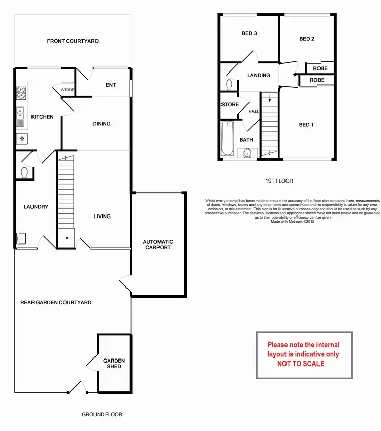 Floorplan of Homely townhouse listing, 3/3 Acacia Place, Lynwood WA 6147